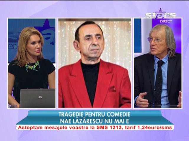 Mihai Constantinescu, regreta profund trecerea &icirc;n nefiinţă a lui Nae Lăzărescu