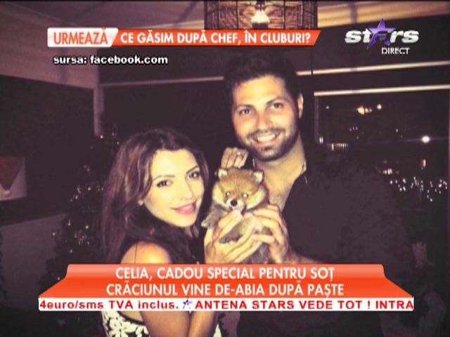 Celia, cadou &icirc;n burtică pentru soţul ei
