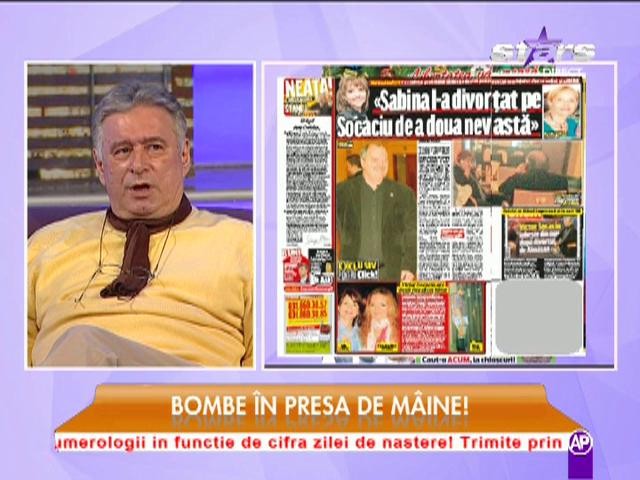 Victor Socaciu, triunghi amoros