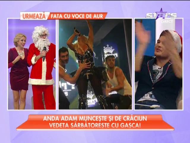 Anda Adam muncește și de Crăciun! Vedeta sărbătorește cu gașca!