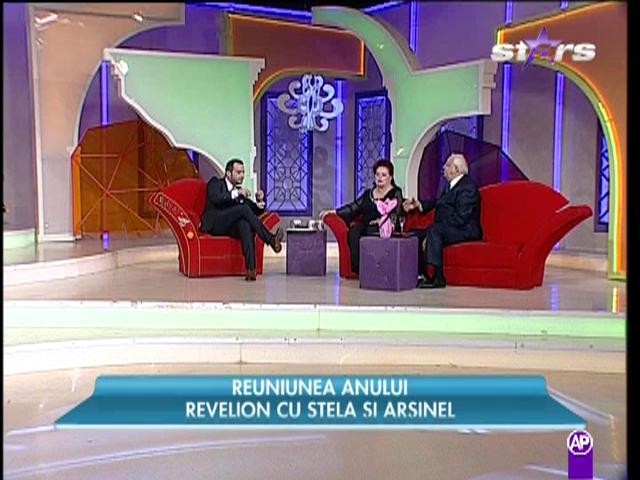 Stela Popescu şi Alexandru Arşinel, peste 5000 de minute de filmări pentru seara de Revelion!