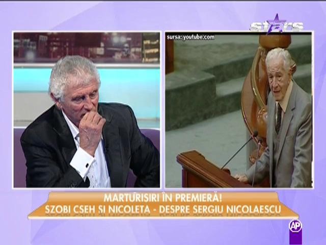 Szobi Cseh, despre sergiu nicolaescu