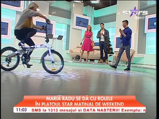 Maria Radu pedalază &icirc;n platoul de la Star Matinal de weekend!