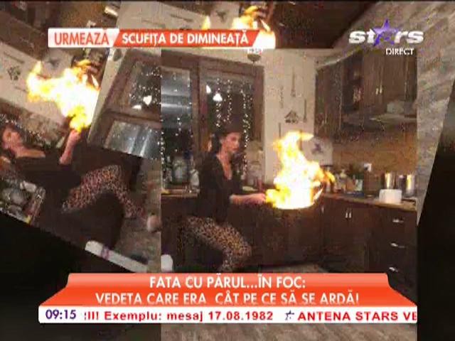 Roxana Ilie a fost la un pas să dea foc la casă!