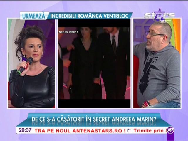 De ce s-a căsătorit &icirc;n secret Andreea Marin