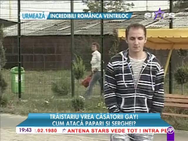 Traistariu vrea casatorii GAY!