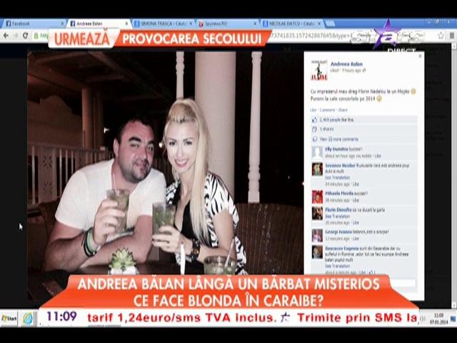 Andreea Bălan l&acirc;ngă un bărbat misterios &icirc;n Caraibe