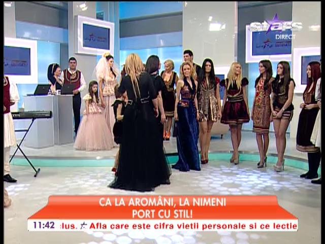 Prezentare de modă cu cele mai frumoase costume ale arom&acirc;nilor