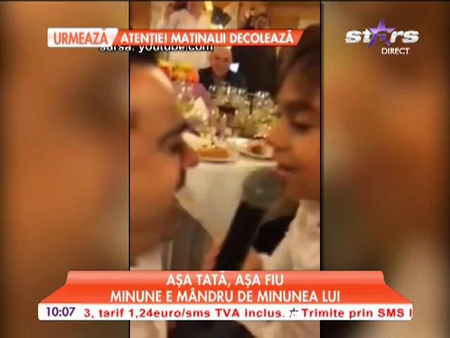 Adi Minune e m&acirc;ndru de fiul său