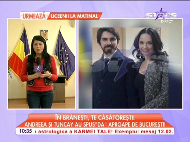 Andreea Marin şi Tuncay au spua "DA" aproape de Bucureşti