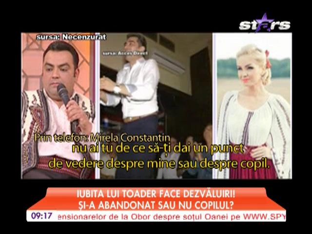 Iubita lui Toader face dezvăluiri