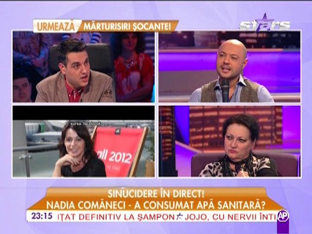 Nadia Comăneci, tentativă de sinucidere