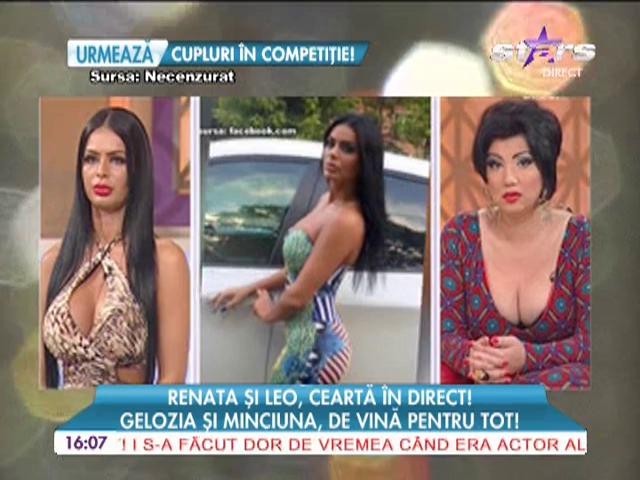 Renata si Leo, cearta in direct