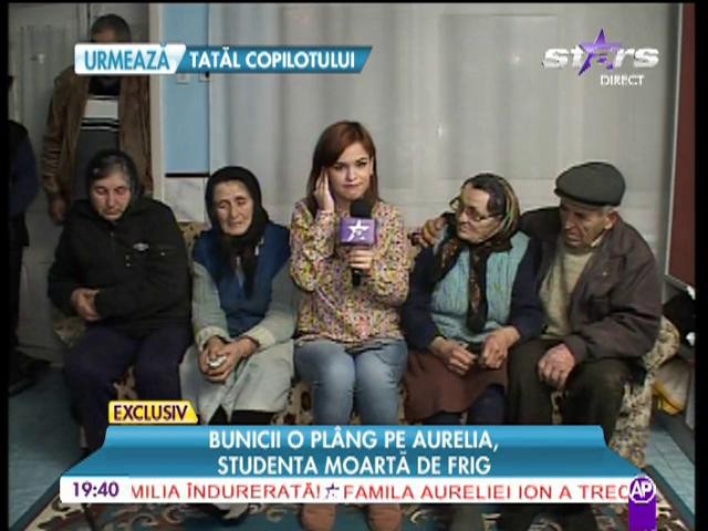 Bunicii o plang pe Aurelia, studenta moarta de frig