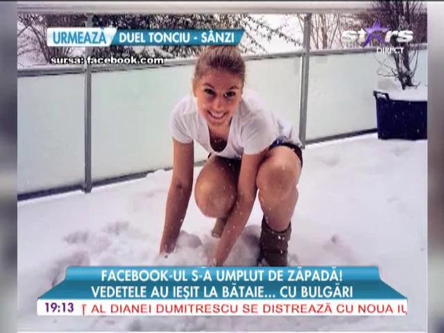 Facebook-ul s-a umplut de zapada!