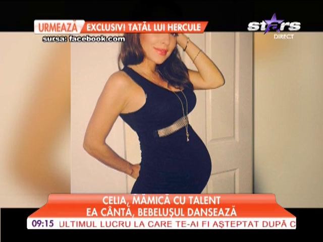 Celia c&acirc;ntă, bebelușul dansează