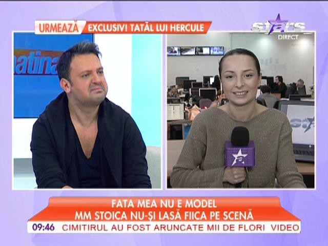 MM Stoica nu-și lasă fiica pe scenă