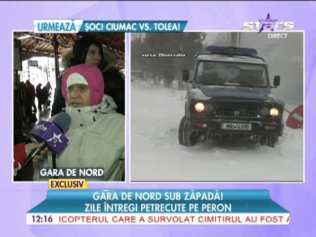 Gara de Nord sub zăpadă