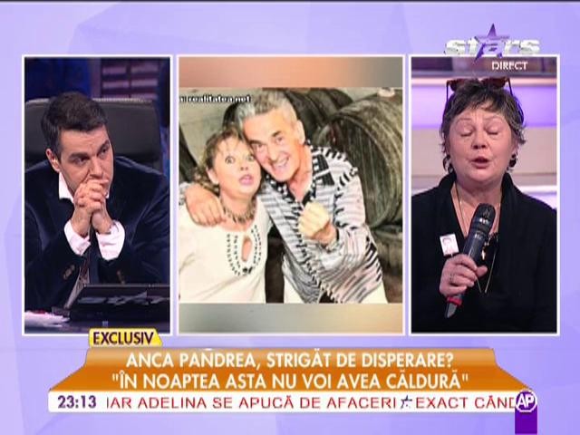 Anca Pandrea: &Icirc;n noaptea asta nu voi avea caldura