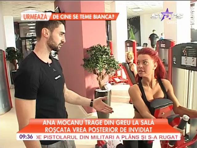 Ana Mocanu trage din greu la sală