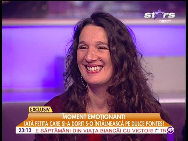 Catinca, fetita care si-a dorit sa o intalneasca pe Dulce Pontes