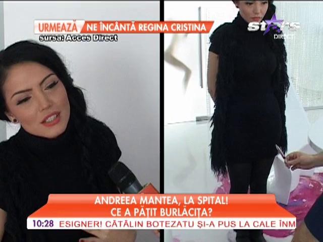 Andreea Mantea, la spital