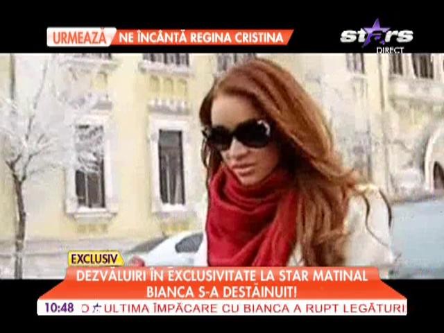 Bianca, dezvăluiri &icirc;n exclusivitate la Star Matinal