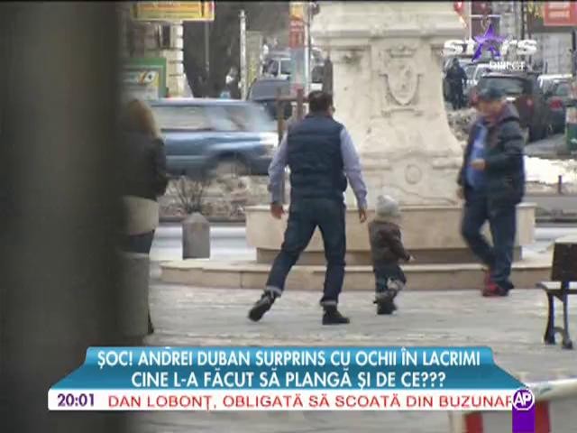 Adrian Duban surprins cu ochii in lacrimi