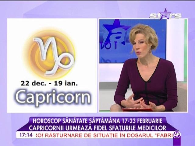 Horoscopul pentru sănătate în săptămână 17-23 februarie