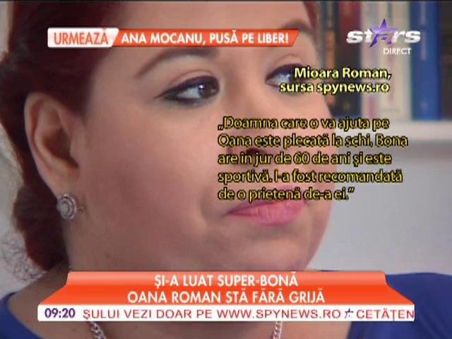 Oana Roman şi-a luat super-bonă