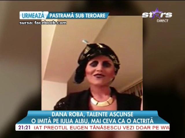Dana Roba, fosta amantă a lui Guţă, o imită pe Iulia Albu