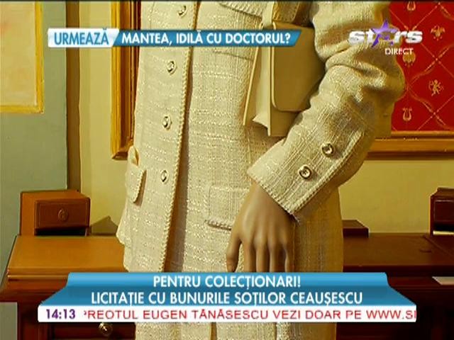 Licitatie cu bunurile sotilor Ceausescu