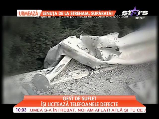 Sorin Ianceu &icirc;şi licitează telefoanele defecte