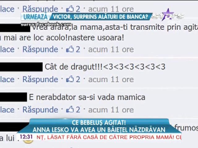 Anna Lesko va avea un baietel nazdravan