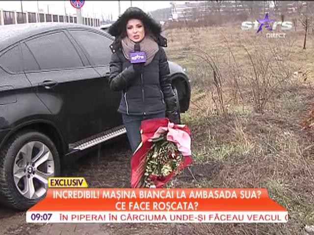 Maşina Biancăi la ambasada SUA