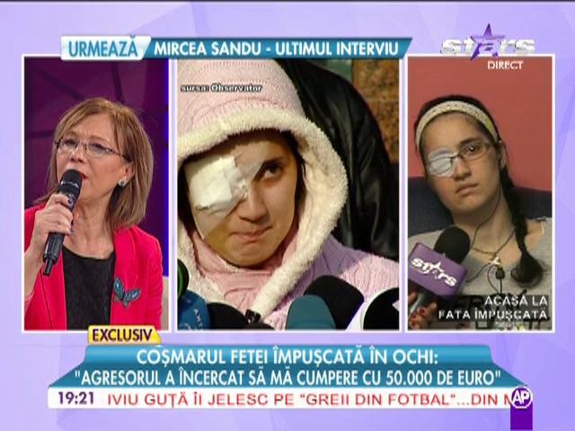 Cosmarul fetei impuscata in ochi!