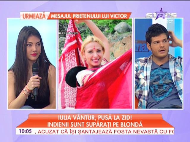 Iulia V&acirc;ntur, pusă la zid