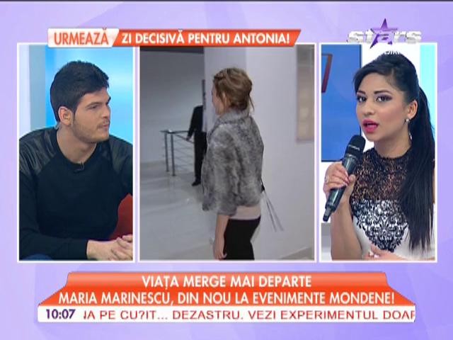 Maria Marinescu, din nou la evenimente mondene