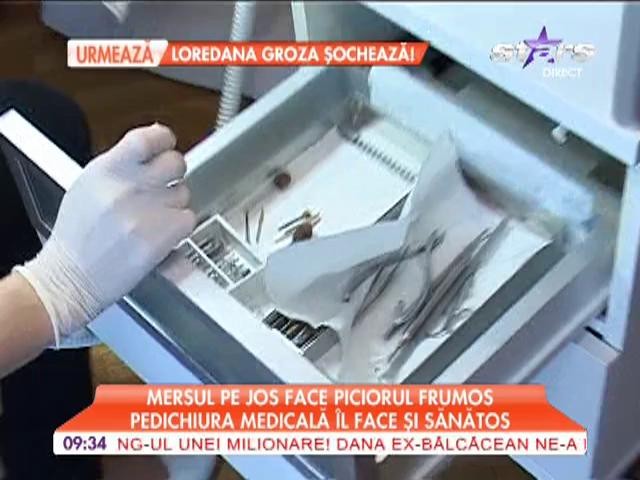 Pedichiura medicală face piciorul sănătos