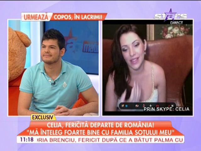 Celia, fericită departe de Rom&acirc;nia
