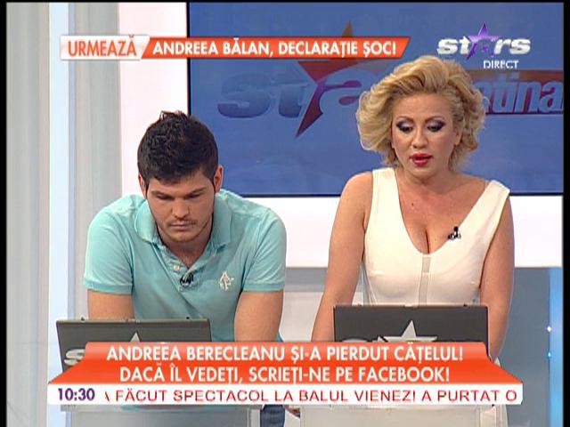 Andreea Berecleanu şi-a pierdut căţelul