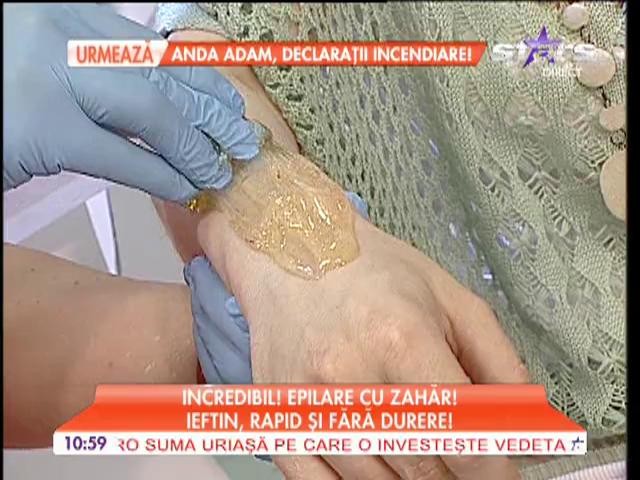 Epilare cu zahăr