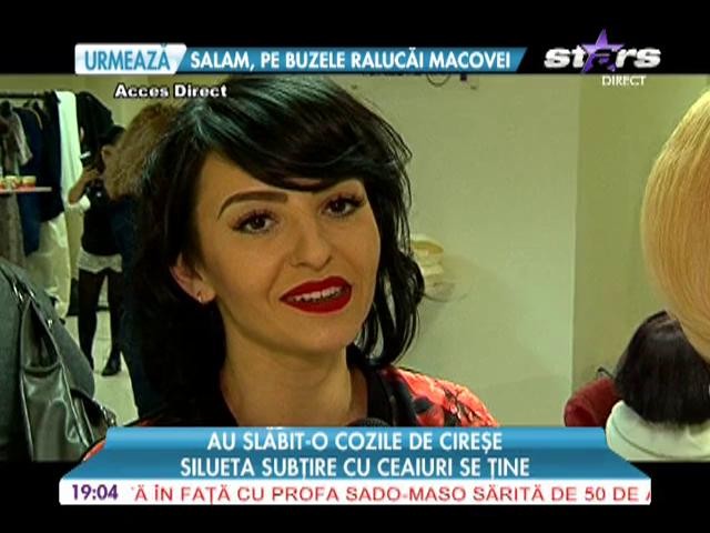 Giulia a slabit cu coji de cirese