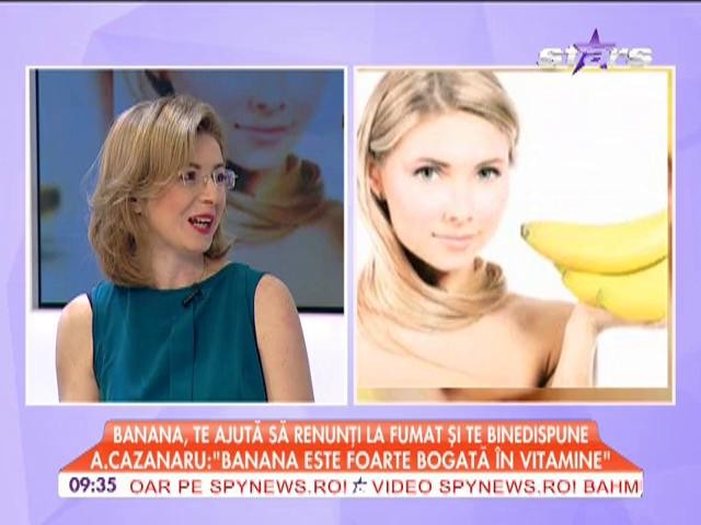 Banana te ajută să renunţi la fumat