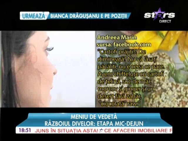 Mihaela Rădulescu şi Andreea Marin prezintă meniul zilei