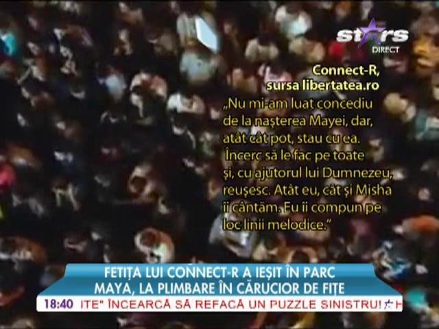 Fetiţa lui Connect-R a ieşit &icirc;n parc