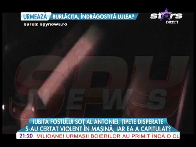 Vincenzo si actuala sa iubita s-au certat in masina
