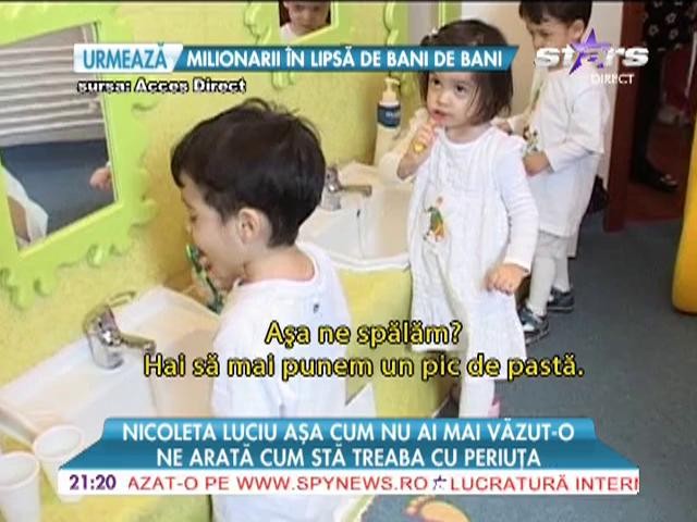 Nicoleta Luciu ne arata cum sta treaba cu periuta