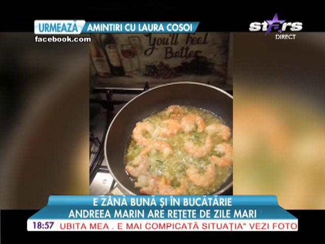 Andreea Marin &icirc;n bucătărie