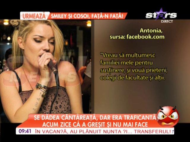 Se dădea c&acirc;ntăreaţă, dar era traficantă